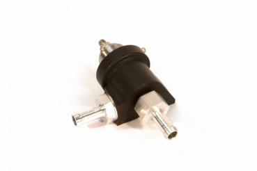 KMS Fuel pressure regulator 2-way, 0-5 bar, 10mm hose fit