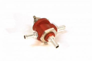 KMS Fuel pressure regulator 3-way, 0-5 bar, 10mm hose fit