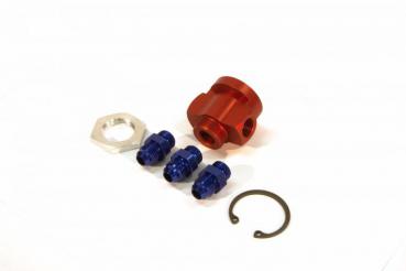 KMS Fuel pressure regulator housing only, 3-way AN-6 fit