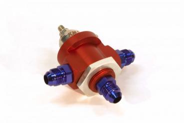 KMS Fuel pressure regulator 3-way, 0-5 bar, AN-6 fit