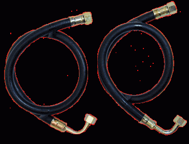 Ölkühlerschlauch einzeln mit aufgepressten Stahl-Anschlüssen - kurz