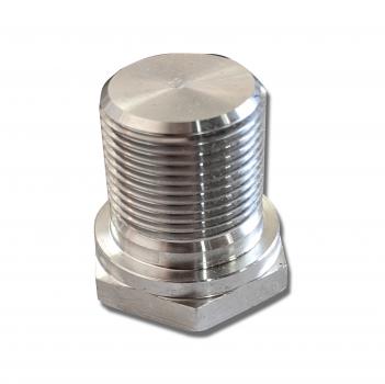 Verschlussschraube aus Aluminium im Steuergehäuse