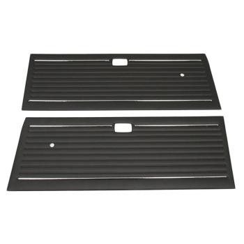 Schwarzes Türpappen Set mit Chromleiste für Opel Kadett C