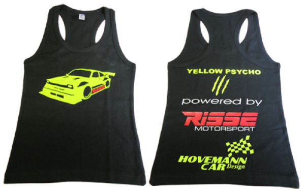 Girlie Tanktop "Yellow Psycho III"