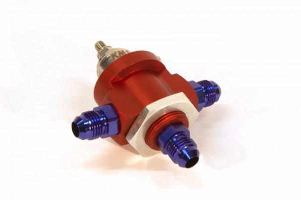KMS Fuel pressure regulator 3-way, 0-5 bar, AN-6 fit
