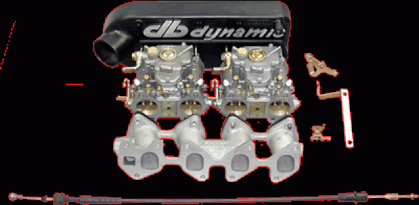 Double carburettor complete system Corsa A 1.3 (2x 40 DCOE)