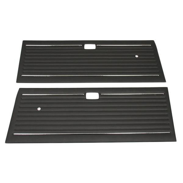 Schwarzes Türpappen Set mit Chromleiste für Opel Kadett C